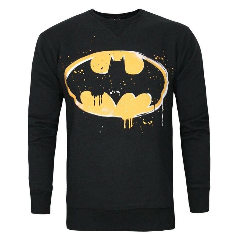Batman Mens Stencil Sweatshirt / Black